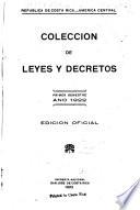 Colección de leyes, decretos, acuerdos y resoluciones