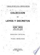 Colección de leyes, decretos, acuerdos y resoluciones