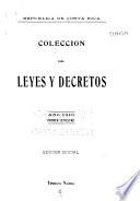 Colección de leyes, decretos, acuerdos y resoluciones