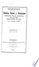 Colección de leyes, decretos, circulares y documentos oficiales del Gobierno del Estado
