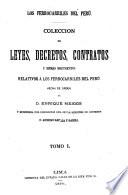 Colección de leyes, decretos, contratos y demas documentos relativos a los ferrocarriles del Peru