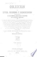 Coleccion de leyes, decretos y resoluciones emanadas de los poderes legislativo y ejecutivo de la Republica Dominicana