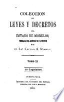 Colección de leyes y decretos del estado de Morelos