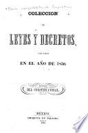 Coleccion de leyes y decretos, publicados en el año de 1839[-41, 1844-48, 1850]