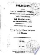 Colección de los decretos y ordenes ha expedio la legislatura del estado