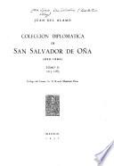 Colección diplomática de San Salvador de Oña (822-1284)