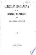 Colección legislativa de la república del Paraguay