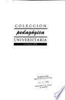 Colección pedagógica universitaria