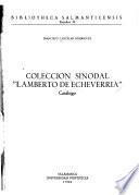Colección sinodal Lamberto de Echeverría
