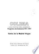 Colima, programa degobierno, 1991-1997