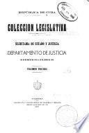 Colleción legislativa ...