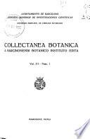 Collectanea botánica