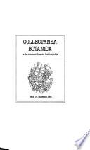Collectanea botánica