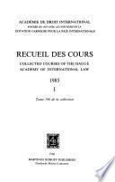Collected courses of the Hague Academy of International Law