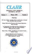 Colonial Latin American Historical Review