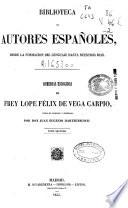Comedias Escogidas de Frey Lope Félix de Vega Carpio