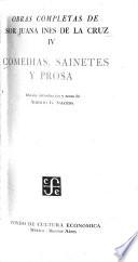 Comedias, sainetes y prosa, edited by A. G. Salceda