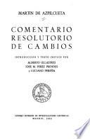 Comentario resolutorio de cambios