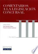 Comentarios a la legislación concursal