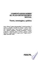Comentarios sobre el plan de economía social