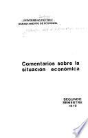 Comentarios sobre la situación económica