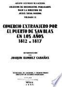 Comercio extranjero por el puerto de San Blas en los años 1812 a 1817