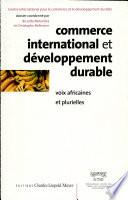 Commerce international et développement durable