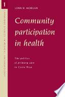 Community Participation in Health