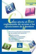 Como Afecta El Nuevo Reglamento de Acceso a Las Oposiciones de Maestros.e-book.