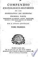 Compendio cronologico-historico de los soberanos de Europa ...