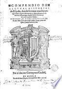 Compendio de algunas historias de España