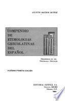 Compendio de etimologías grecolatinas del español
