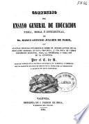 Compendio del ensayo general de educación física, moral é intelectual