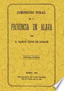 Compendio foral de la provincia de Álava