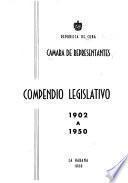 Compendio legislativo, 1902 a 1950