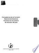 Competencia de la Comisión Nacional de Derechos Humanos en los centros de reclusión del país