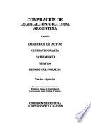 Compilación de legislación cultural argentina