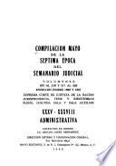 Compilación Mayo de la ... época del Semanario judicial
