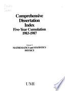 Comprehensive Dissertation Index
