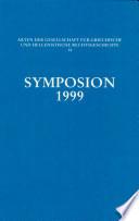 Comunicaciones sobre historia del derecho griego y helenístico (Pazo de Mariñan, La Coruña, 6-9 septiembre de 1999)