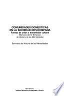 Comunidades domésticas en la sociedad novohispana