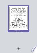 Conceptos para el estudio del Derecho administrativo II en el grado