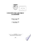 Concepts for Air Force Leadership