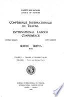 Conference Internationale Du Travail