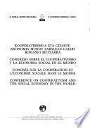 Conference on Cooperativism and the Social Economy in the World