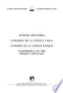 Conference on the Basque Language