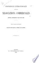 Conférences internationales pour les négociations commerciales entre l'Espagne et les Pays Bas