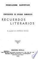 Confesiones de Enrique Samaniego