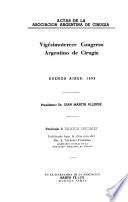 Congreso Argentino de Cirugía. 1952 v. 1