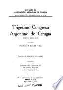 Congreso Argentino de Cirugía. 1959 v. 1